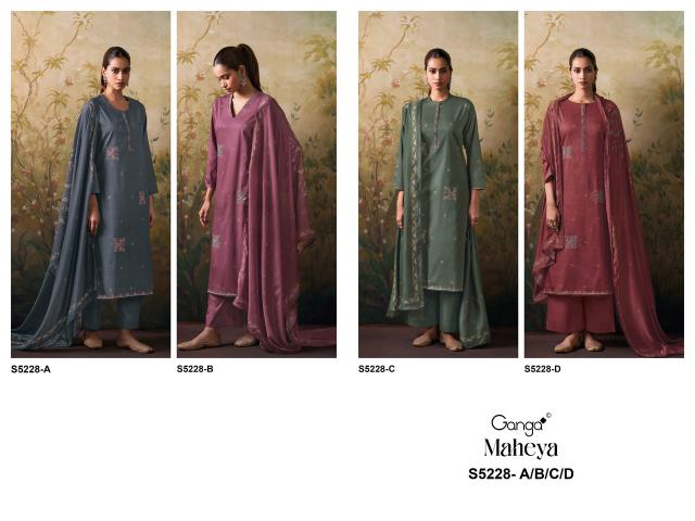 Ganga maheya 5228 dress material wholesale with price in mumbai